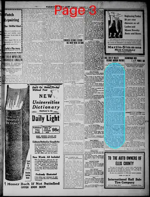 Page thumbnail for The Waxahachie Daily Light