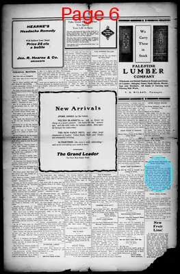Page thumbnail for Palestine Daily Herald