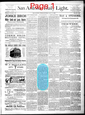 Page thumbnail for San Antonio Daily Light