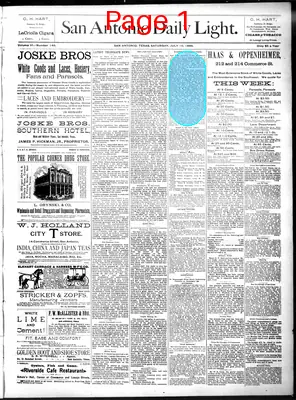 Page thumbnail for San Antonio Daily Light