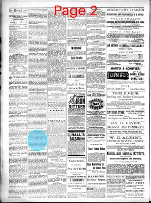 Page thumbnail for San Antonio Daily Light