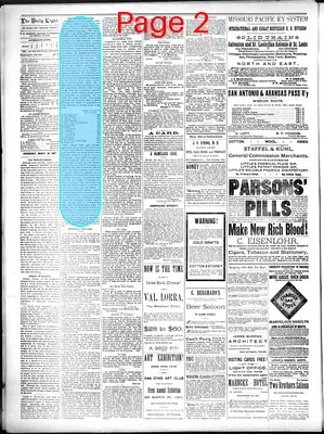 Page thumbnail for San Antonio Daily Light