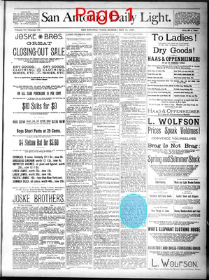 Page thumbnail for San Antonio Daily Light