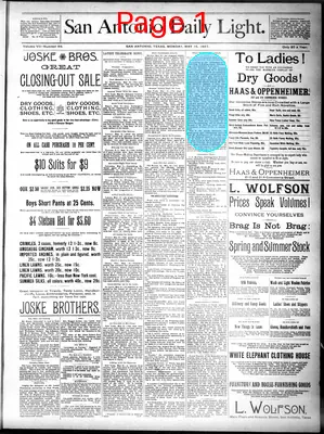 Page thumbnail for San Antonio Daily Light