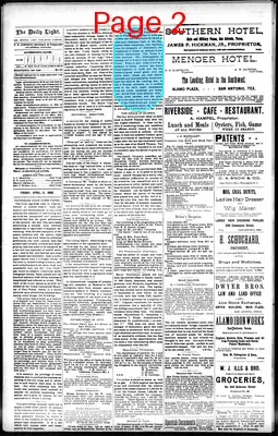 Page thumbnail for San Antonio Daily Light