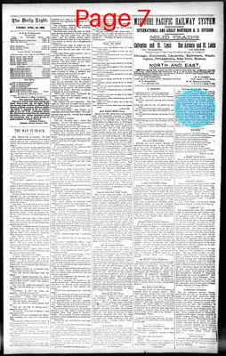 Page thumbnail for San Antonio Daily Light