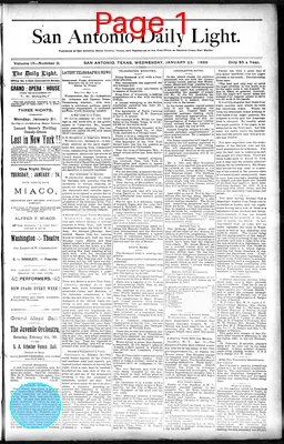 Page thumbnail for San Antonio Daily Light