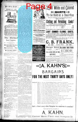 Page thumbnail for San Antonio Daily Light