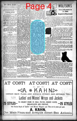 Page thumbnail for San Antonio Daily Light