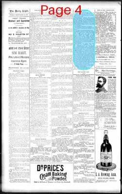 Page thumbnail for San Antonio Daily Light