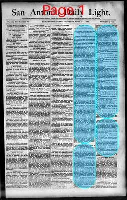 Page thumbnail for San Antonio Daily Light