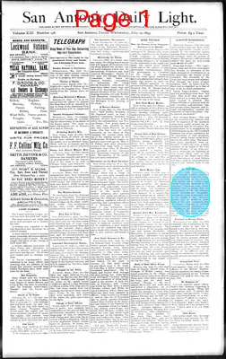 Page thumbnail for San Antonio Daily Light