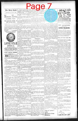 Page thumbnail for San Antonio Daily Light