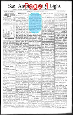 Page thumbnail for San Antonio Daily Light