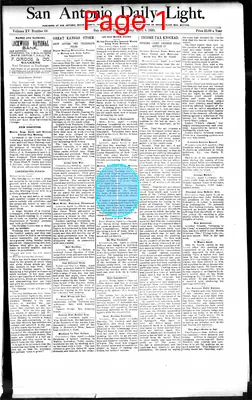 Page thumbnail for San Antonio Daily Light