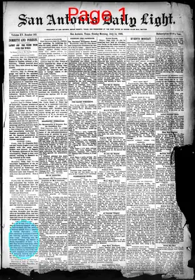 Page thumbnail for San Antonio Daily Light