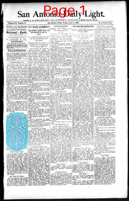 Page thumbnail for San Antonio Daily Light