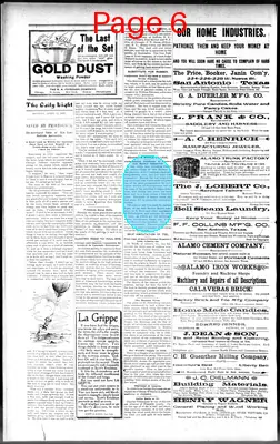 Page thumbnail for San Antonio Daily Light