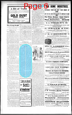 Page thumbnail for San Antonio Daily Light