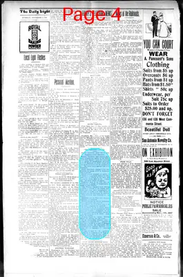 Page thumbnail for San Antonio Daily Light
