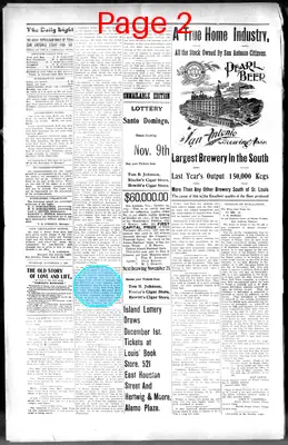 Page thumbnail for San Antonio Daily Light