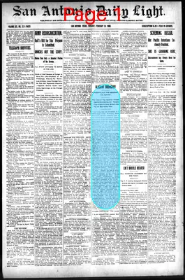 Page thumbnail for San Antonio Daily Light
