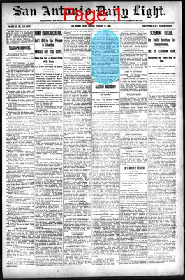 Page thumbnail for San Antonio Daily Light