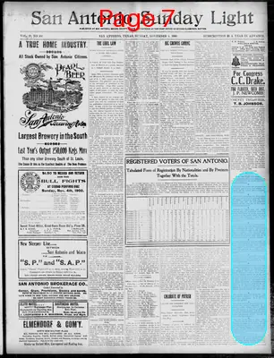 Page thumbnail for San Antonio Daily Light