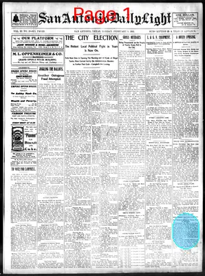 Page thumbnail for San Antonio Daily Light