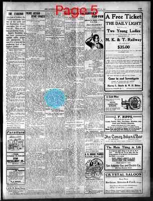 Page thumbnail for San Antonio Daily Light