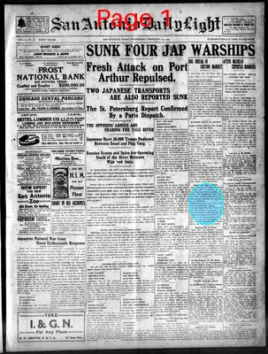 Page thumbnail for San Antonio Daily Light