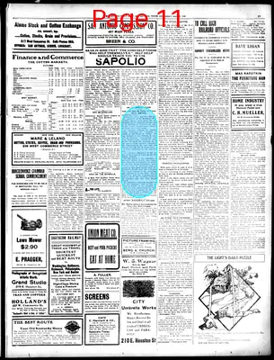 Page thumbnail for San Antonio Daily Light