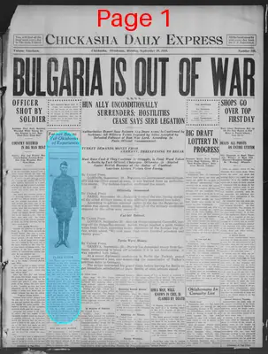 Page thumbnail for The Chickasha Daily Express