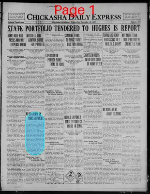 Page thumbnail for The Chickasha Daily Express