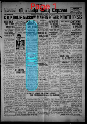 Page thumbnail for The Chickasha Daily Express