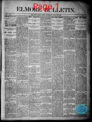 Page thumbnail for Elmore Bulletin