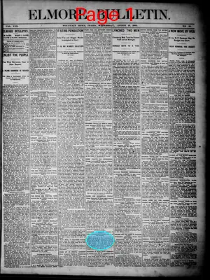 Page thumbnail for Elmore Bulletin
