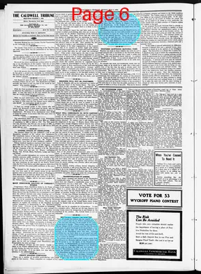 Page thumbnail for The Caldwell Tribune