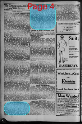 Page thumbnail for The Grangeville Globe