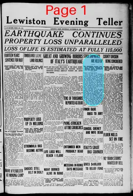 Page thumbnail for Lewiston Evening Teller
