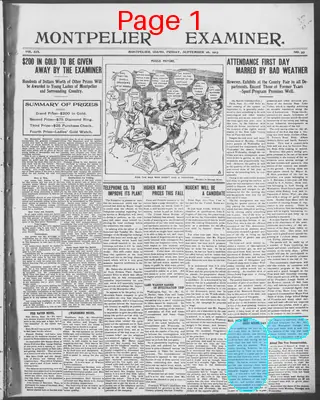 Page thumbnail for Montpelier Examiner