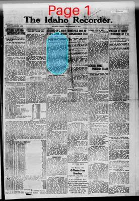 Page thumbnail for The Idaho Recorder