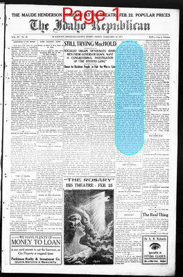 Page thumbnail for The Idaho Republican