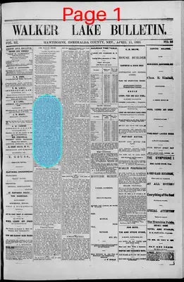 Page thumbnail for Walker Lake Bulletin