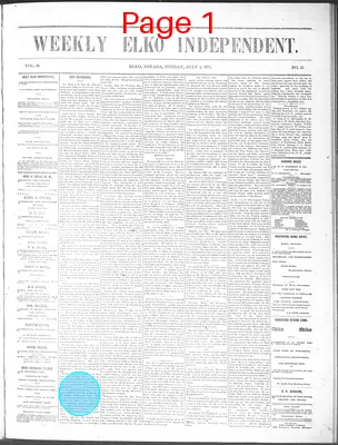 Page thumbnail for The Weekly Elko Independent