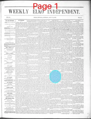 Page thumbnail for The Weekly Elko Independent