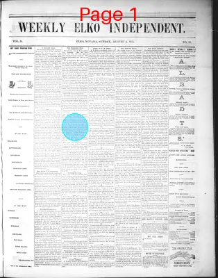 Page thumbnail for The Weekly Elko Independent