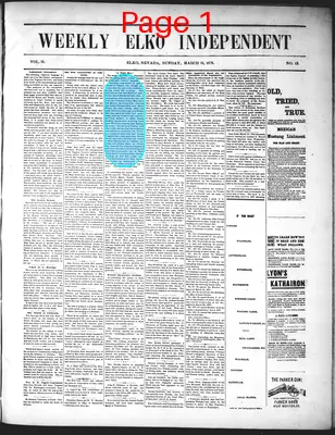 Page thumbnail for The Weekly Elko Independent