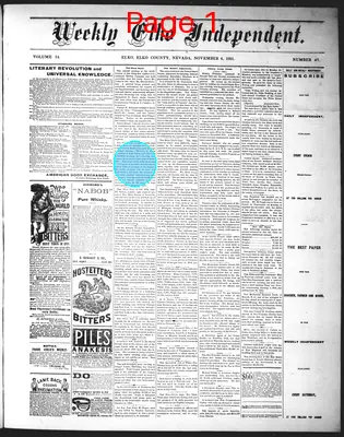 Page thumbnail for The Weekly Elko Independent