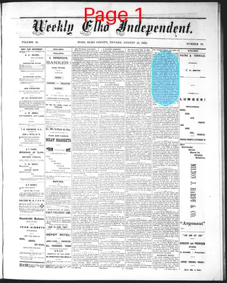 Page thumbnail for The Weekly Elko Independent